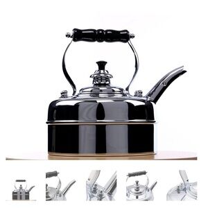 Simplex Kensington No 3 by Newey & Bloomer Chrome Traditional Tea Kettle